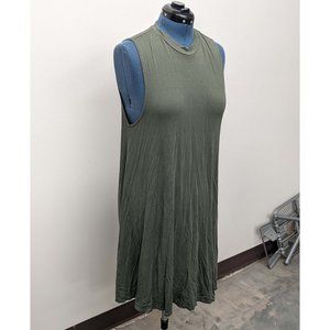 Forever 21 Plus 2X Hunter Green High Neck Sleeveless Swing Dress